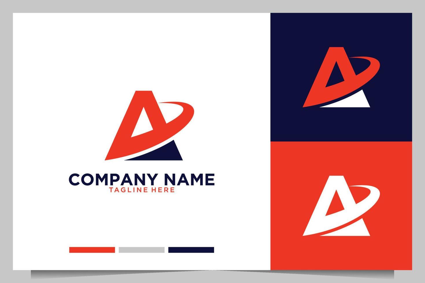 letter A modern monogram logo design vector