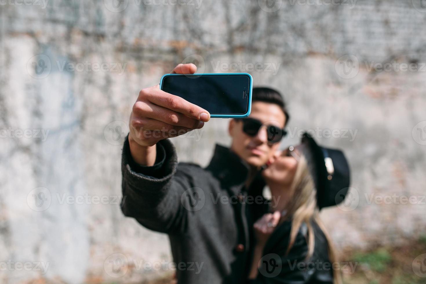 Young beautiful couple photo