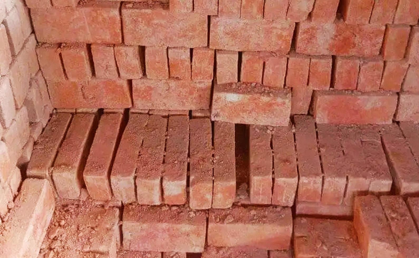 pile of bricks ready for sale photo