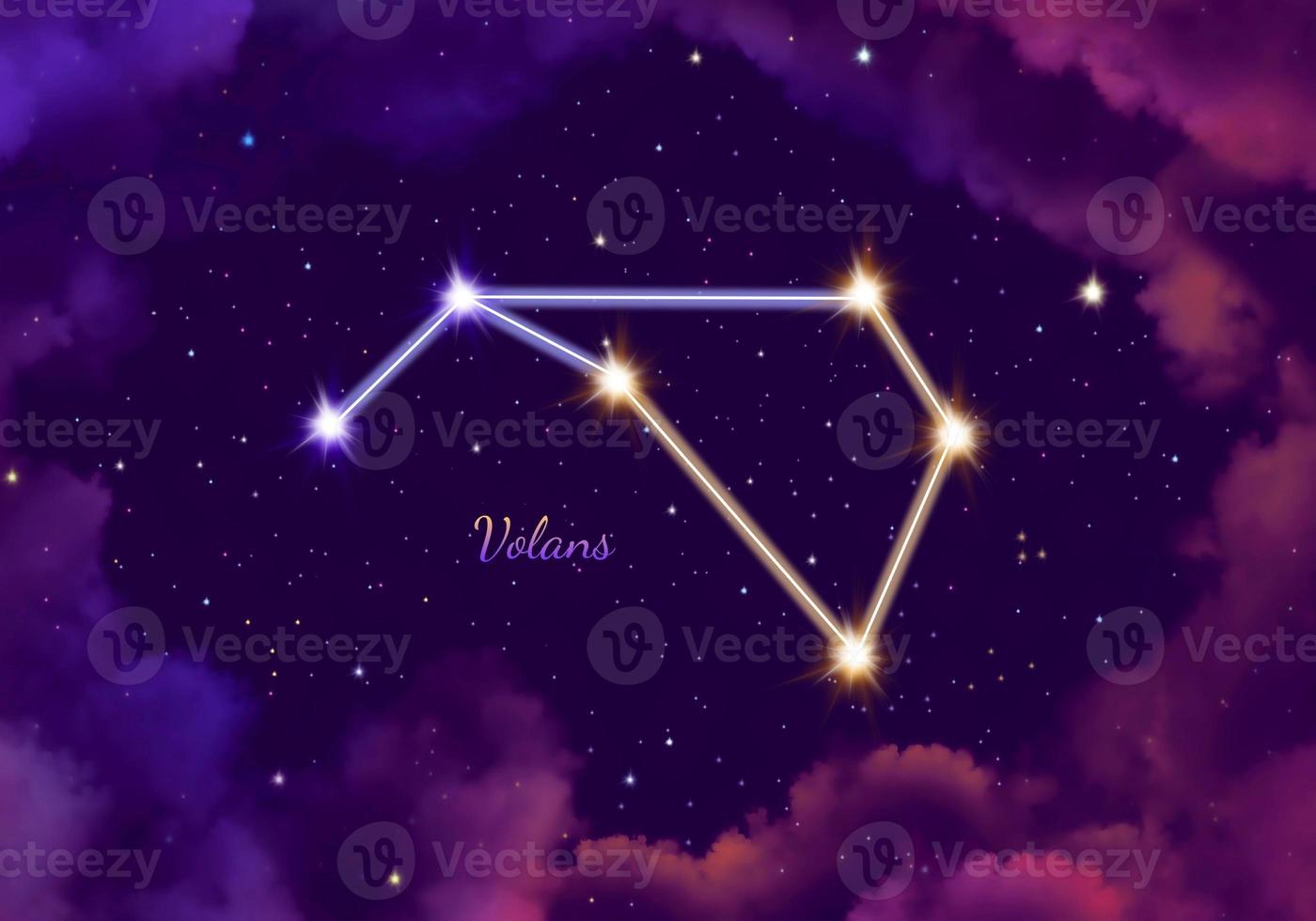 illustration image of the constellation volans photo