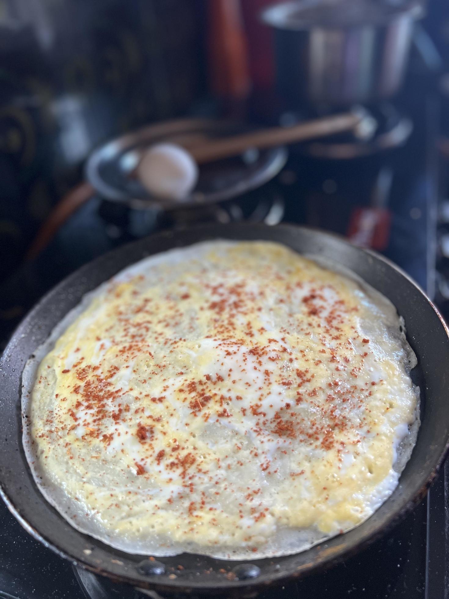 Indian Breakfast Egg Dosa 11344266 Stock Photo at Vecteezy