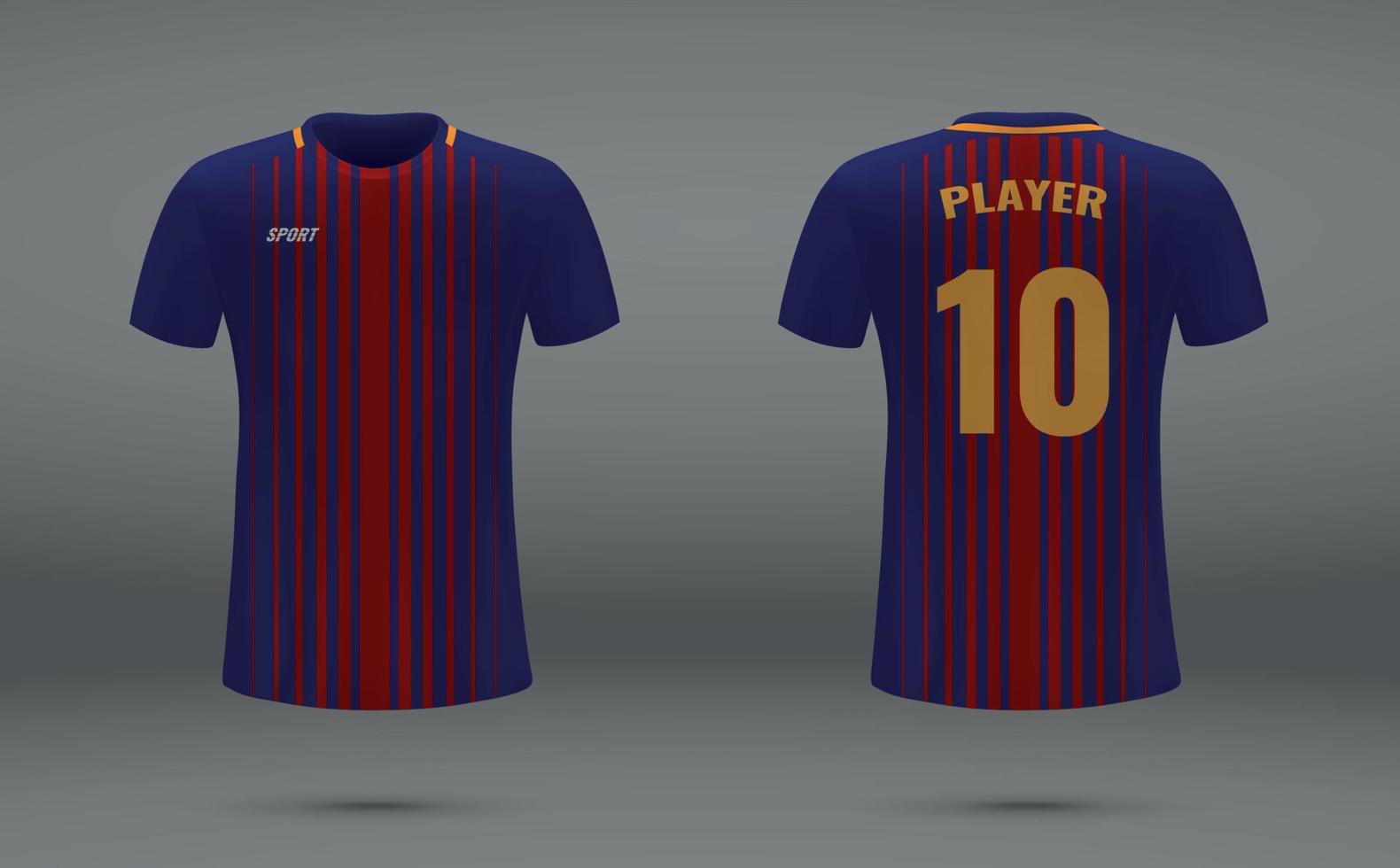 Ilustración de vector de camiseta de fútbol