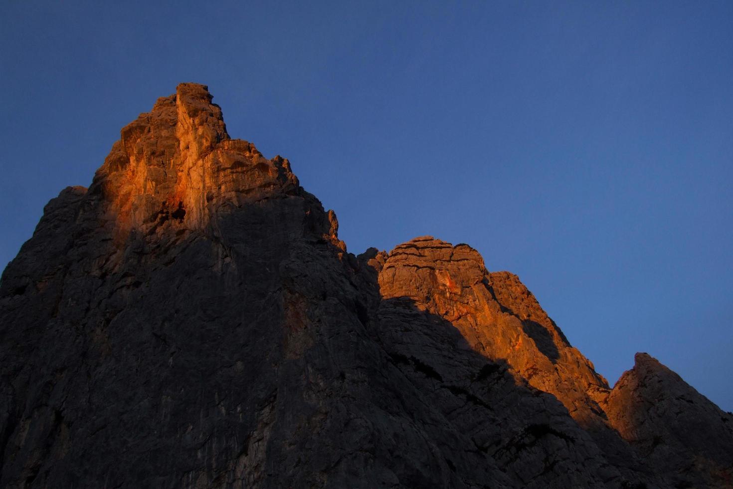 sunrise in the austrian alps near Saalfelden photo