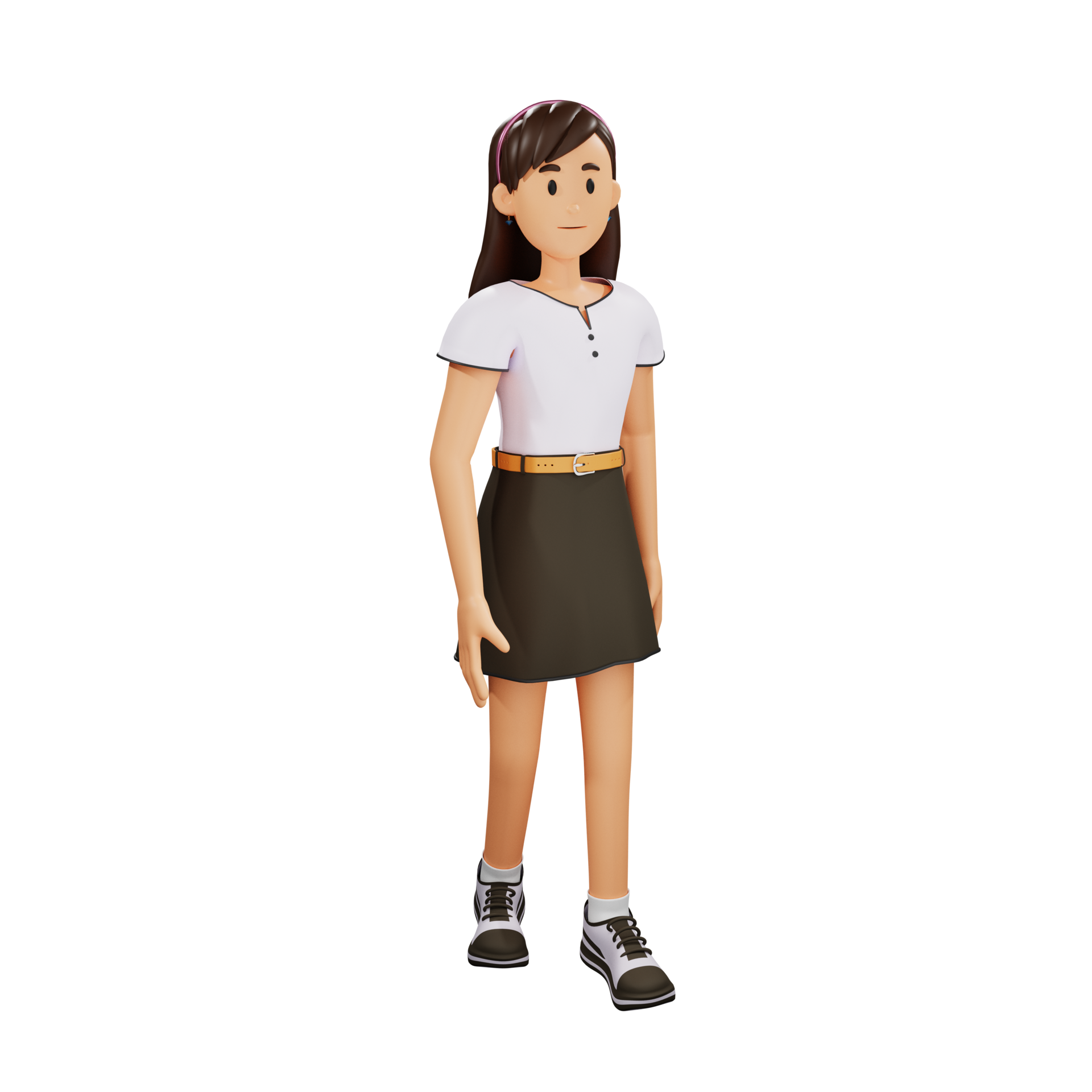 Free Young girl walking 3d character illustration 11345119 PNG with Transparent Background Free Young girl walking 3d character illustration 11345119 PNG with Transparent Background