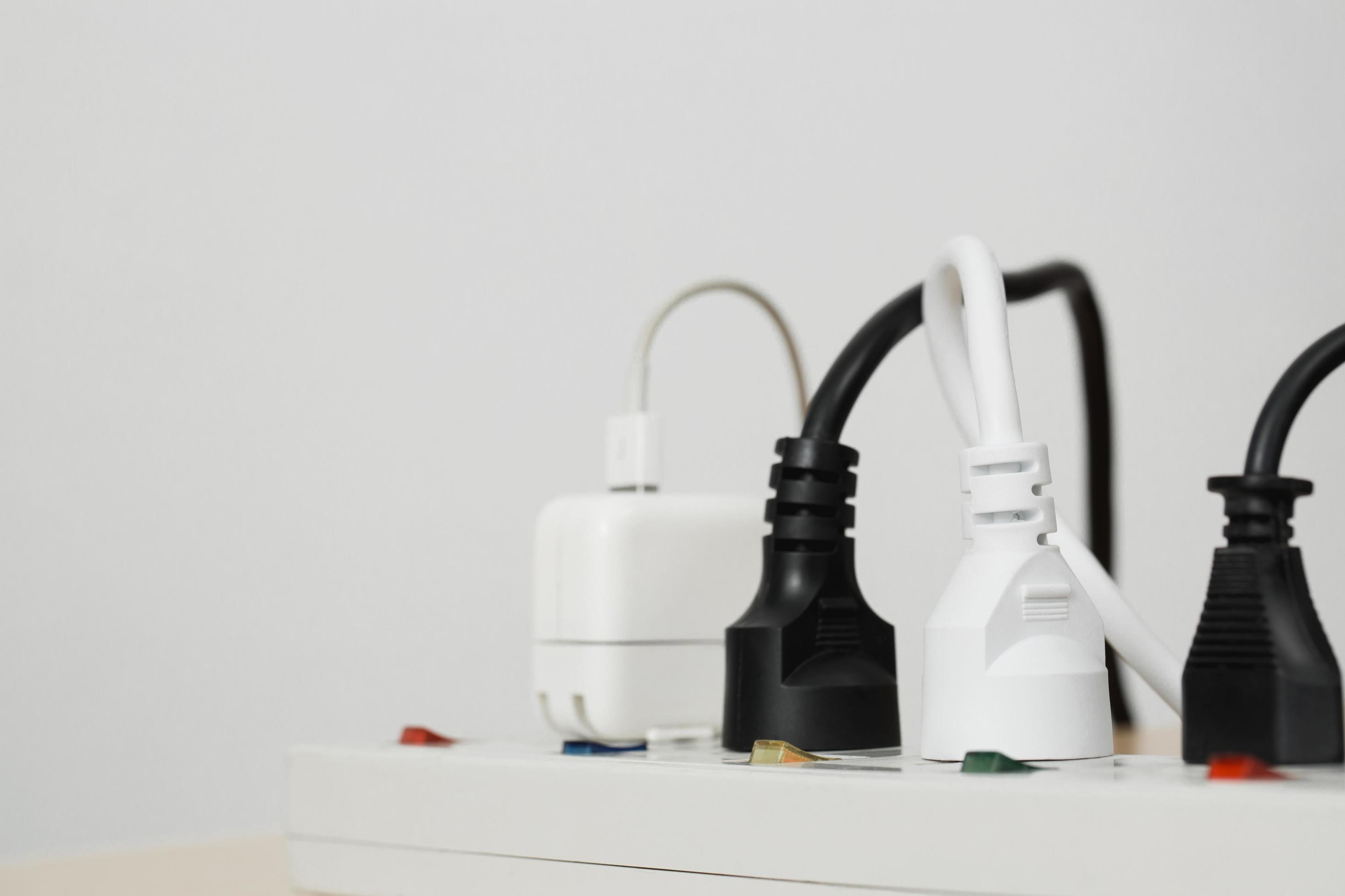 Electrical appliances plugs full of all plugs or plugs together. Because of the risk of causing