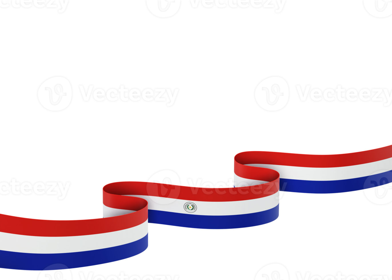 Paraguay vlag ontwerp nationaal onafhankelijkheid dag banier element transparant achtergrond PNG