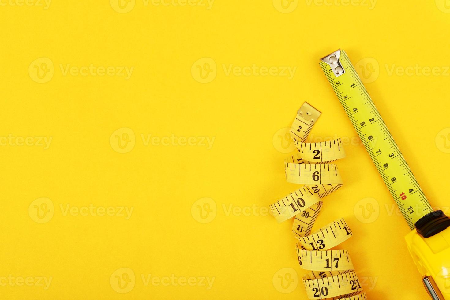 Tape measure for construction engineers photo