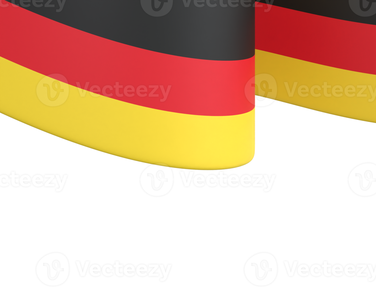 bandera de alemania diseño día de la independencia nacional elemento de banner fondo transparente png