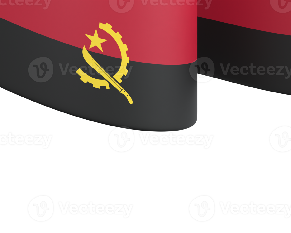 angola flag design nationaler unabhängigkeitstag banner element transparenter hintergrund png