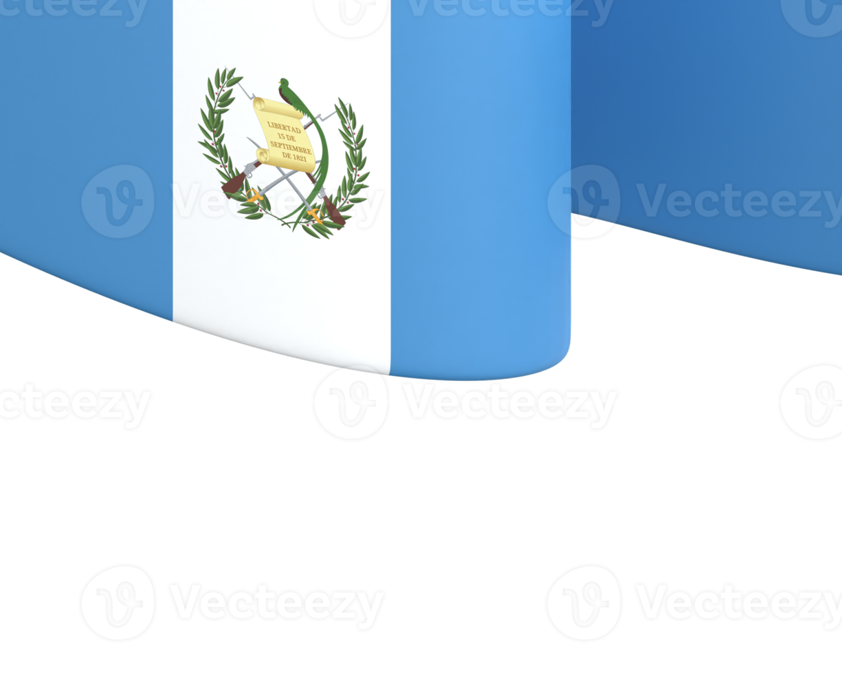 diseño de bandera de guatemala día de la independencia nacional elemento de banner fondo transparente png