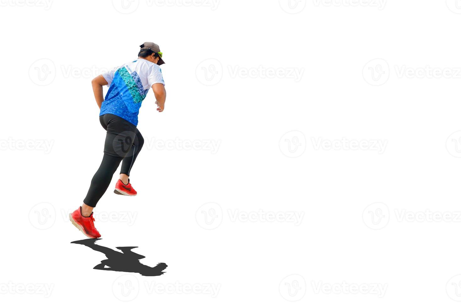 men's sports Asians on a white background photo