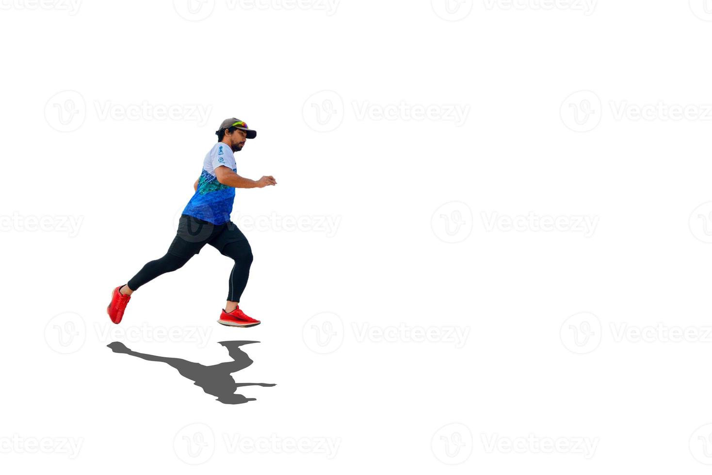 men's sports Asians on a white background photo