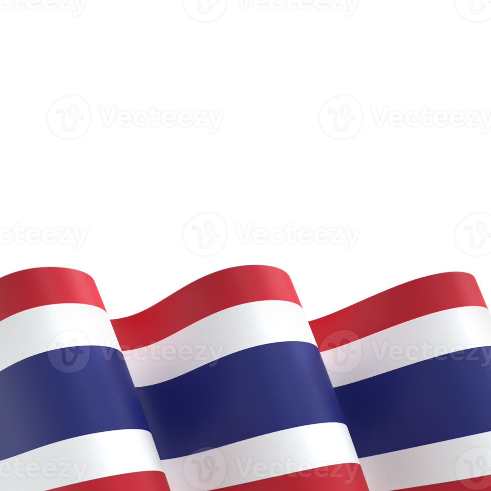 thailand flag design nationaler unabhängigkeitstag banner element transparenter hintergrund png