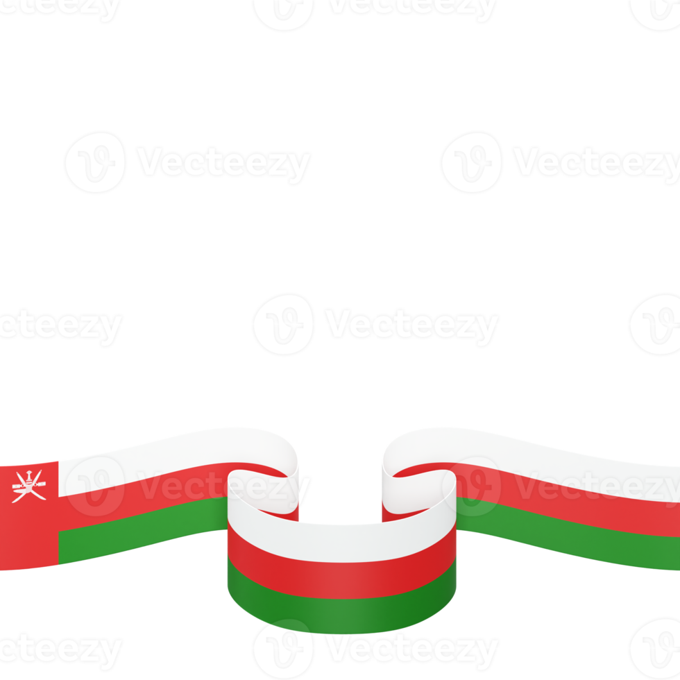 Oman bandiera design nazionale indipendenza giorno bandiera elemento trasparente sfondo png