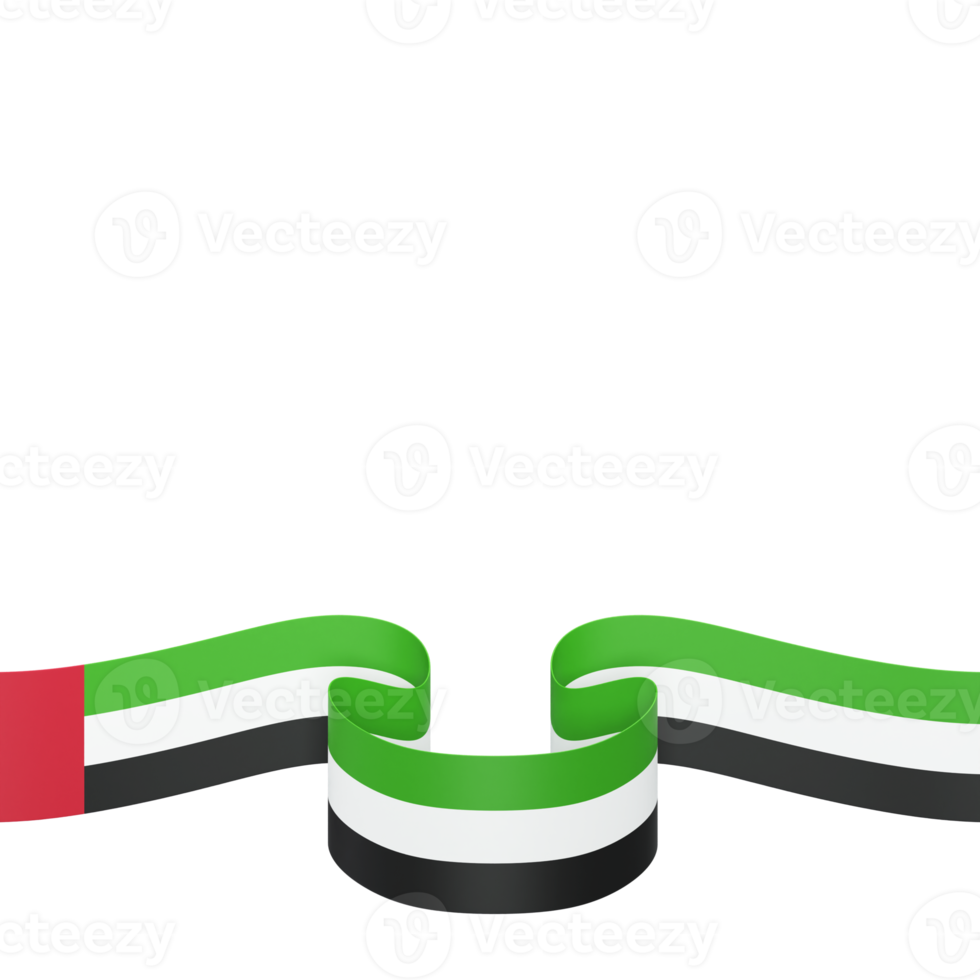 diseño de la bandera de los emiratos árabes unidos elemento de la bandera del día de la independencia nacional fondo transparente png