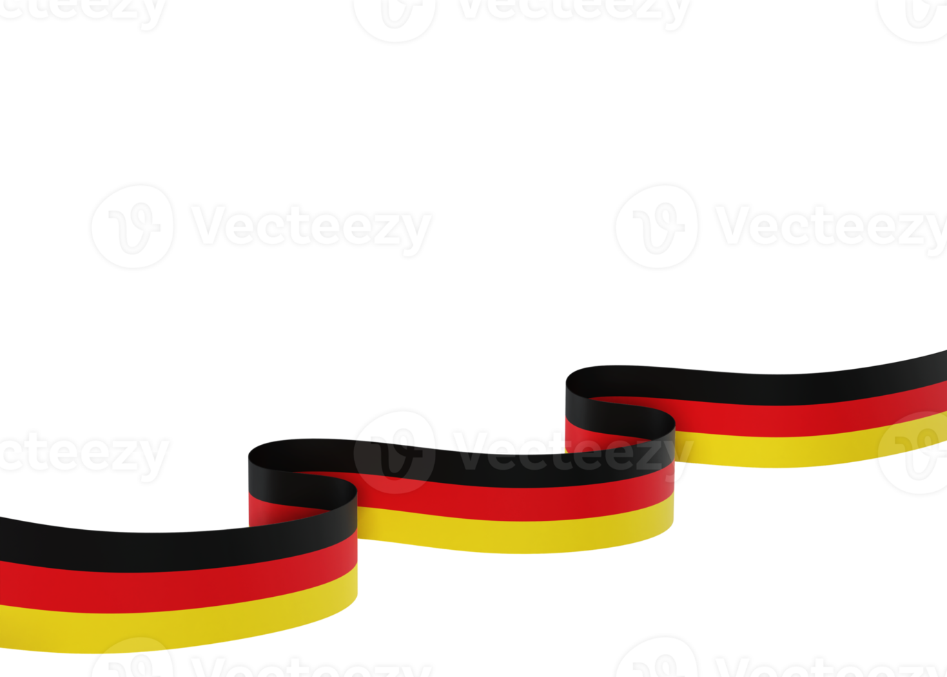 Germany flag design national independence day banner element transparent background png