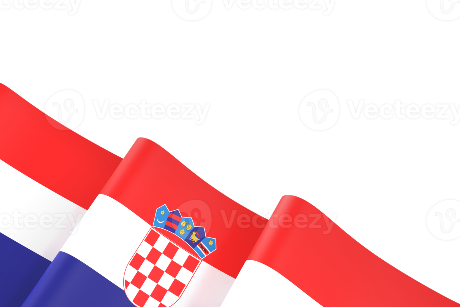 kroatien flagga design nationell oberoende dag baner element transparent bakgrund png