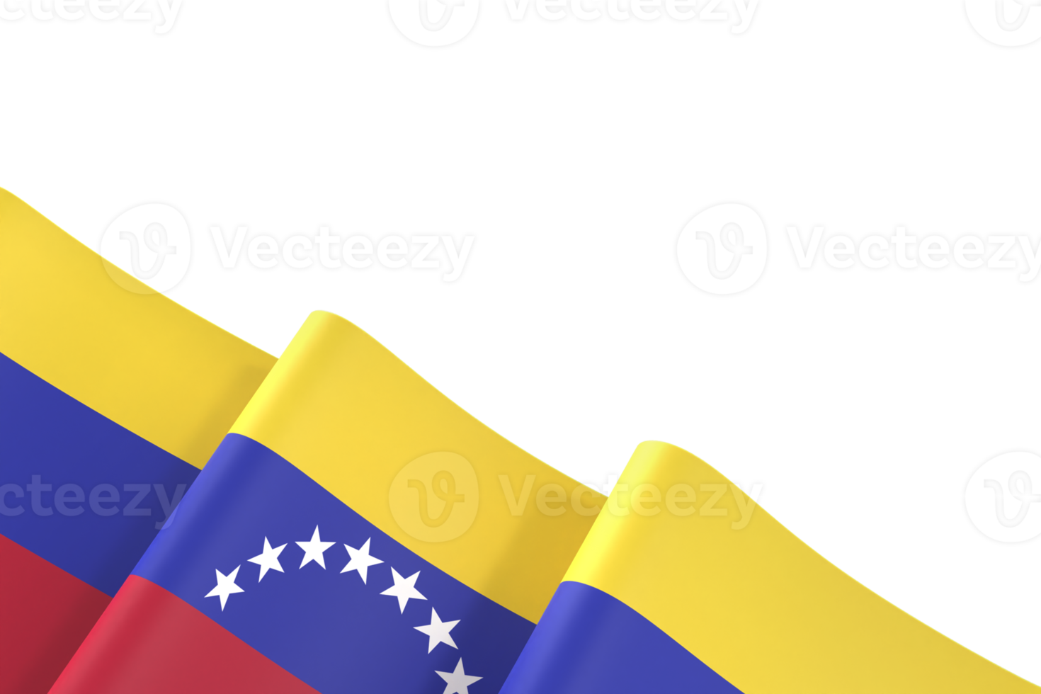 Venezuela flag design national independence day banner element transparent background png