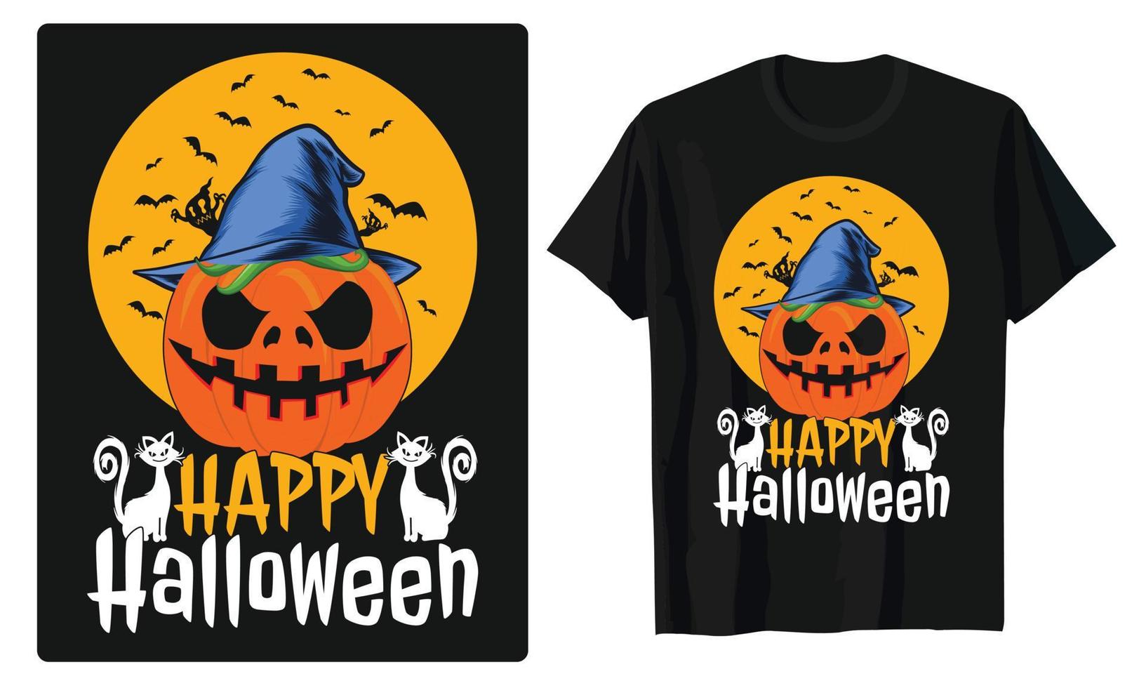 Best Halloween Typography and Graphic for T-Shirt, Banner, Poster, Gift Card Design vector