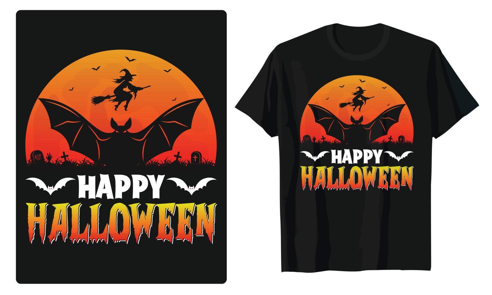 Best Halloween Typography and Graphic for T-Shirt, Banner, Poster, Gift Card Design vector