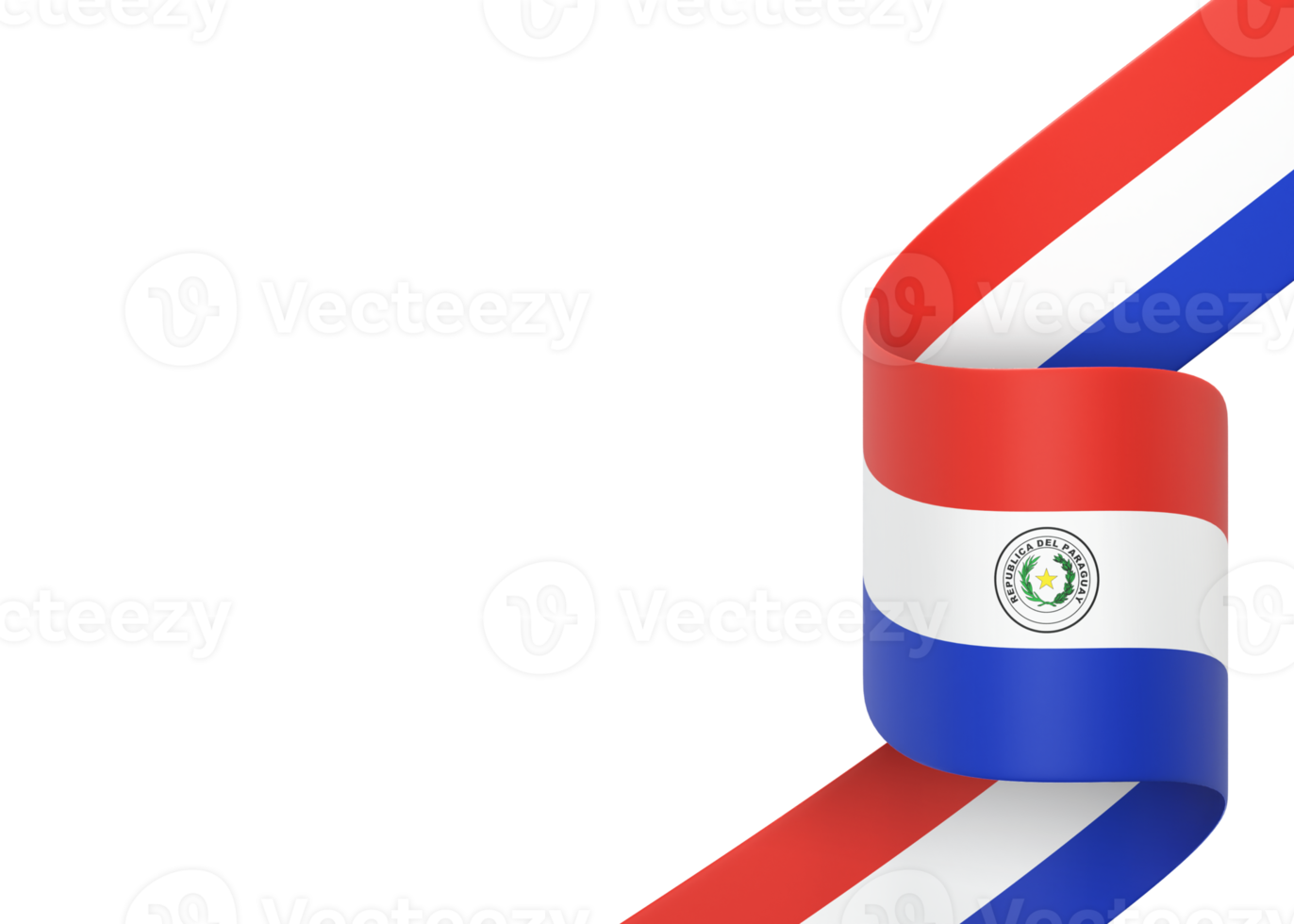 Paraguay vlag ontwerp nationaal onafhankelijkheid dag banier element transparant achtergrond PNG