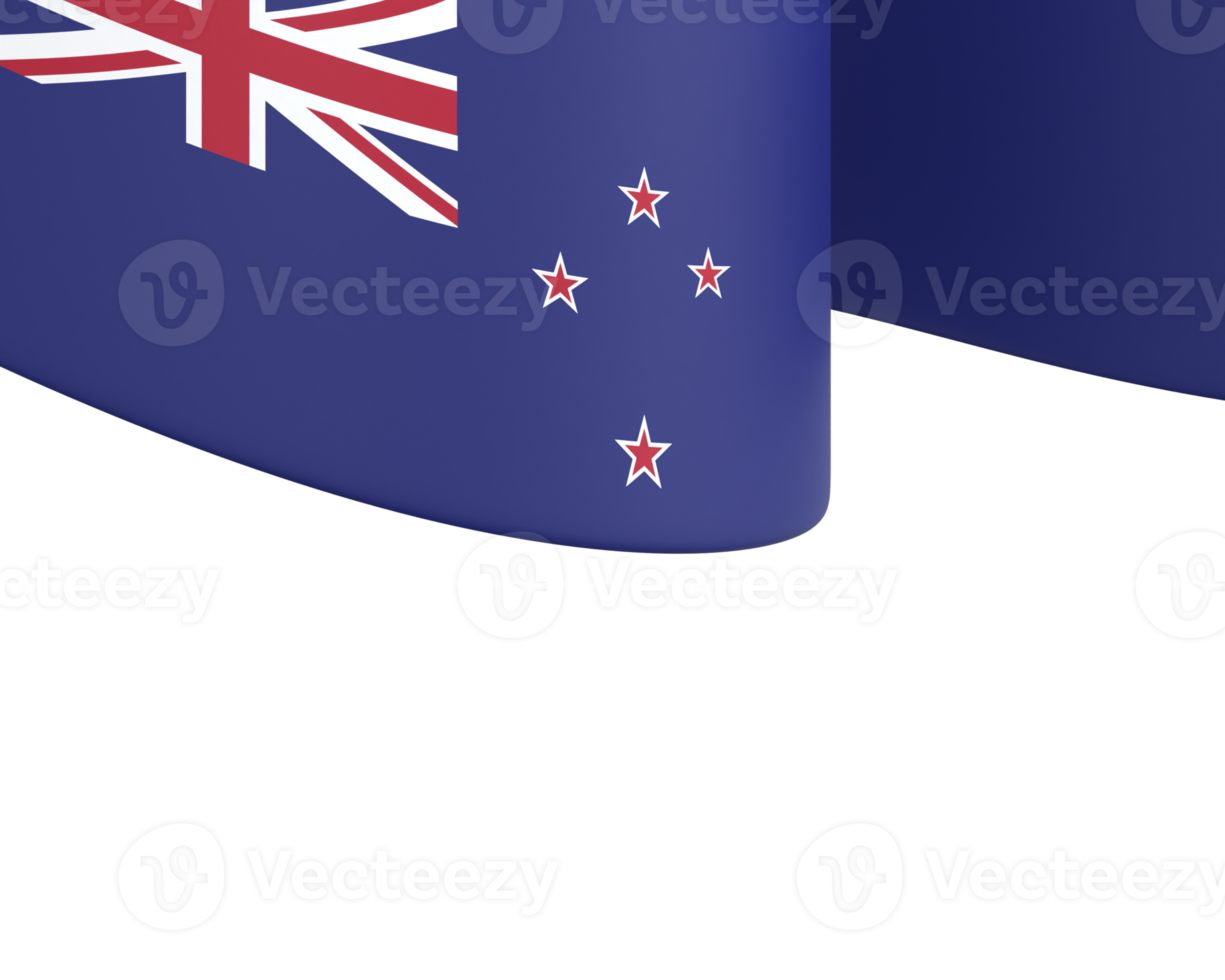 New Zealand flag design national independence day banner element transparent background png