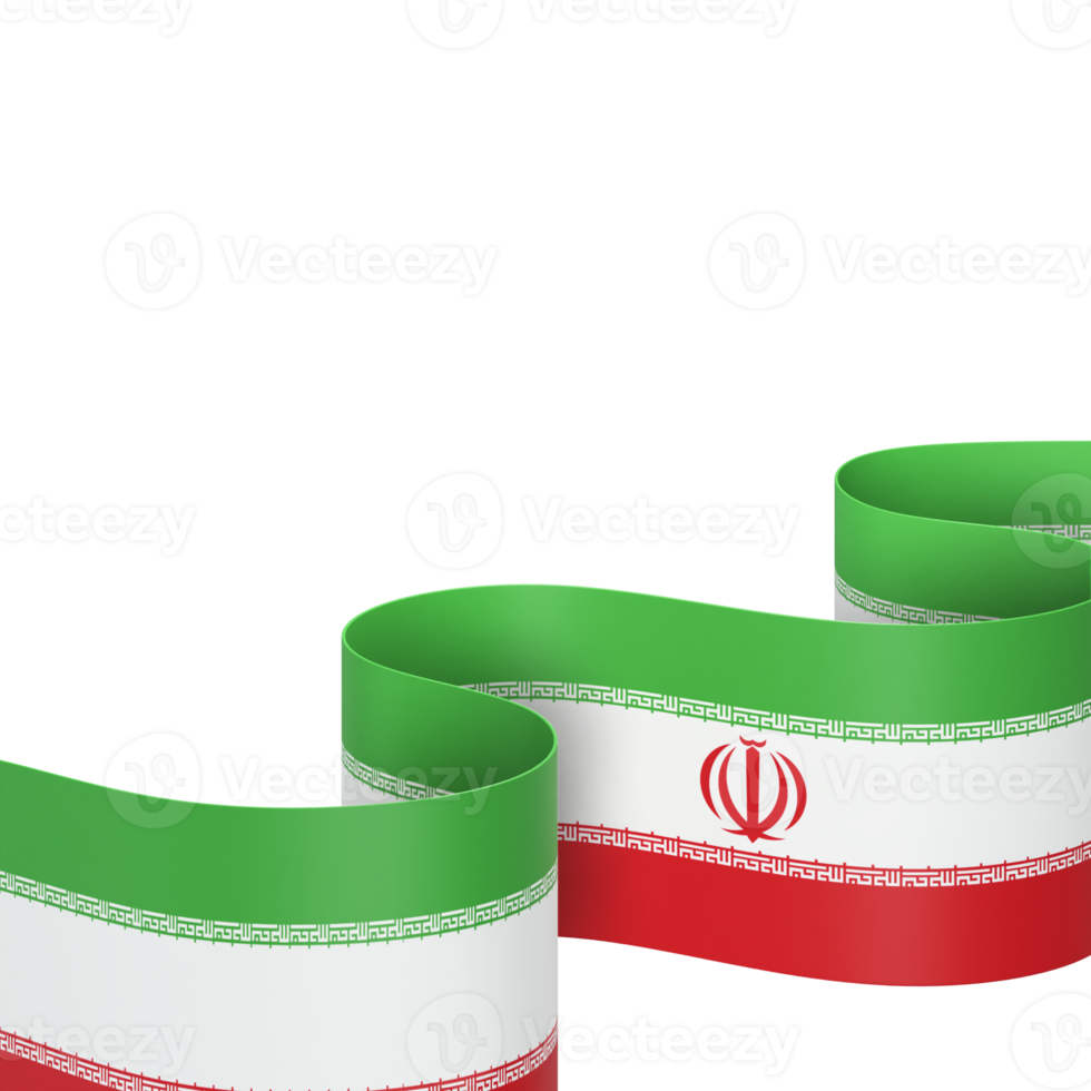 iran drapeau conception fête de l'indépendance nationale élément de bannière fond transparent png