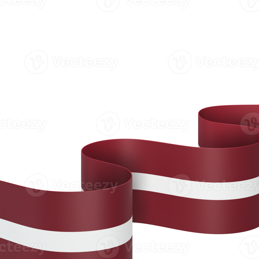 Latvia flag design national independence day banner element transparent background png