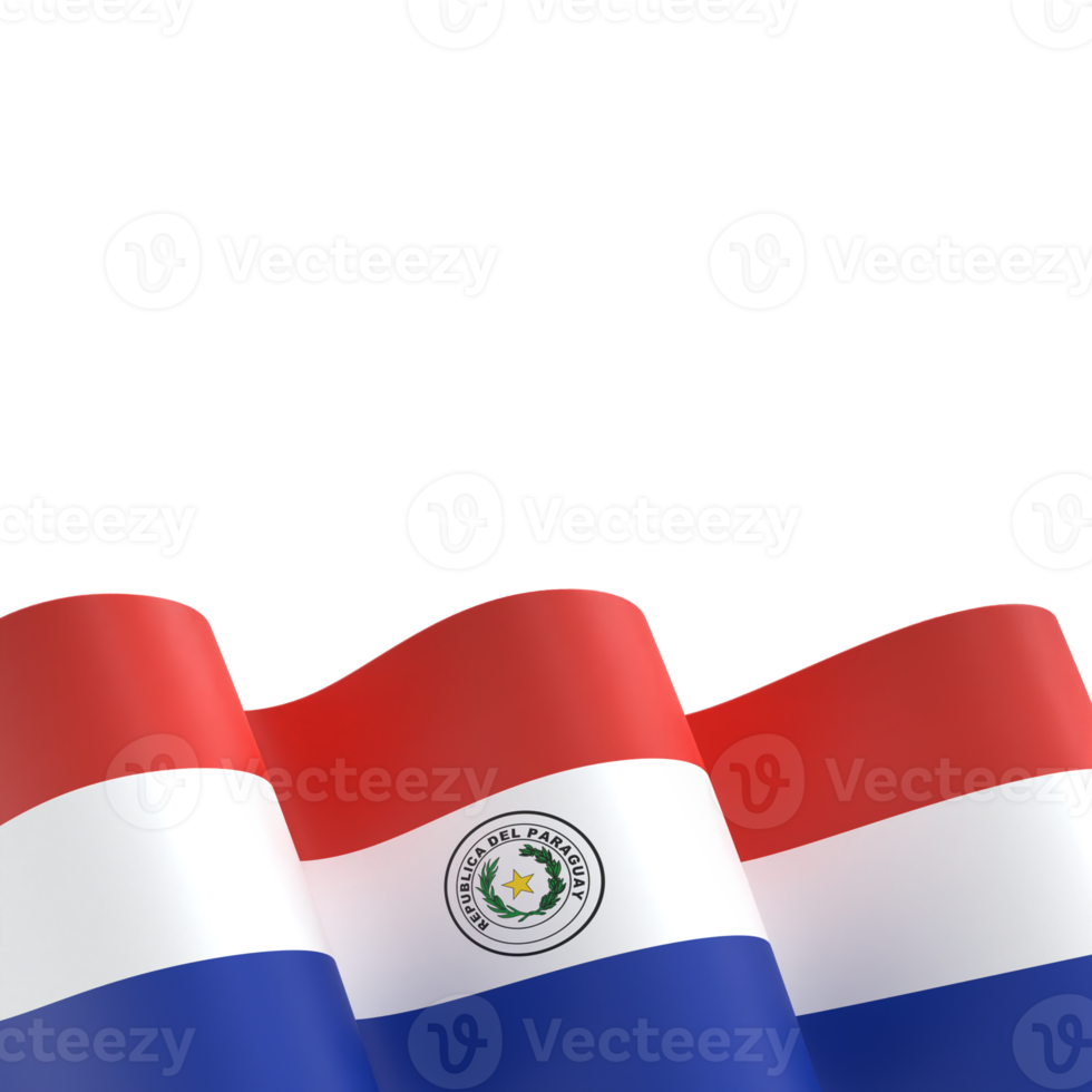 Paraguay vlag ontwerp nationaal onafhankelijkheid dag banier element transparant achtergrond PNG