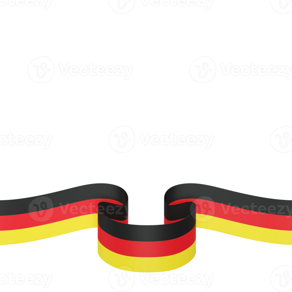 Germany flag design national independence day banner element transparent background png