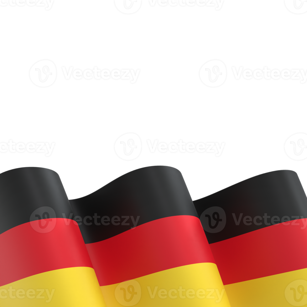 Germany flag design national independence day banner element transparent background png