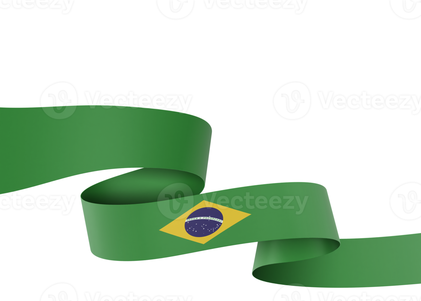 diseño de la bandera de brasil día de la independencia nacional elemento de banner fondo transparente png