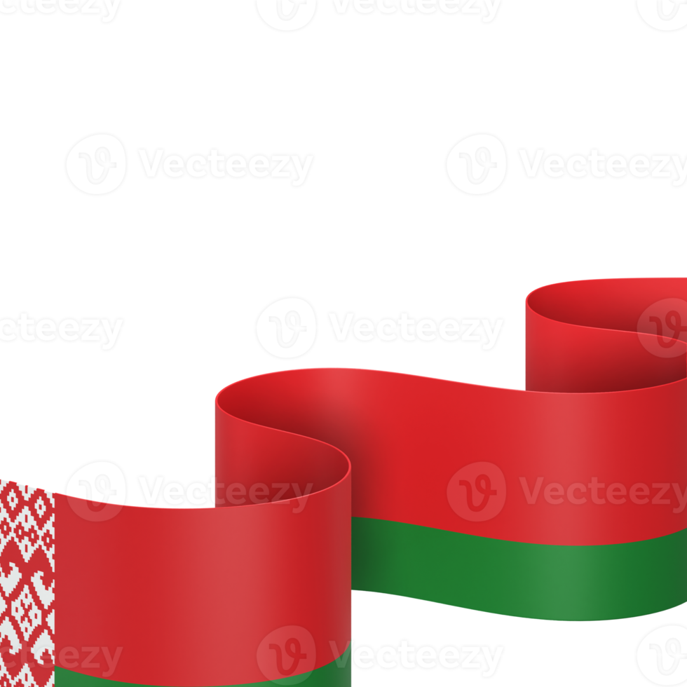 Belarus flag design national independence day banner element transparent background png