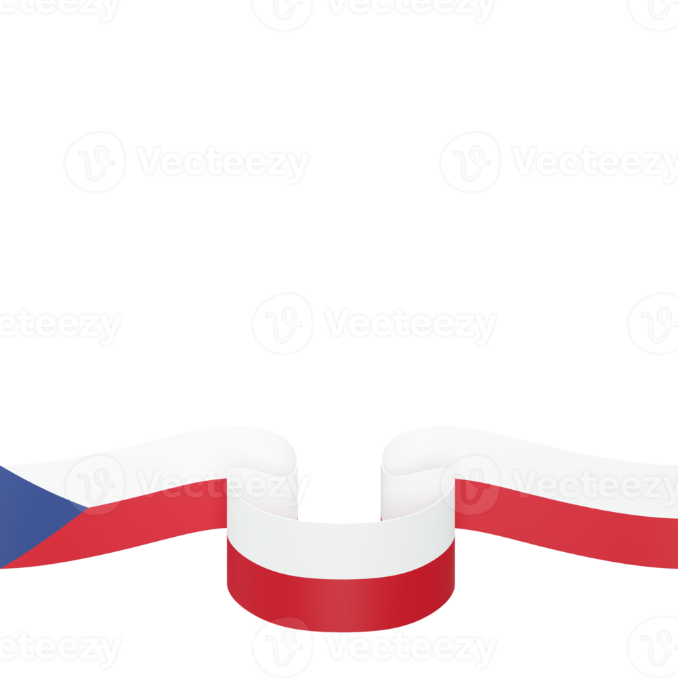 Tsjechisch republiek vlag ontwerp nationaal onafhankelijkheid dag banier element transparant achtergrond PNG