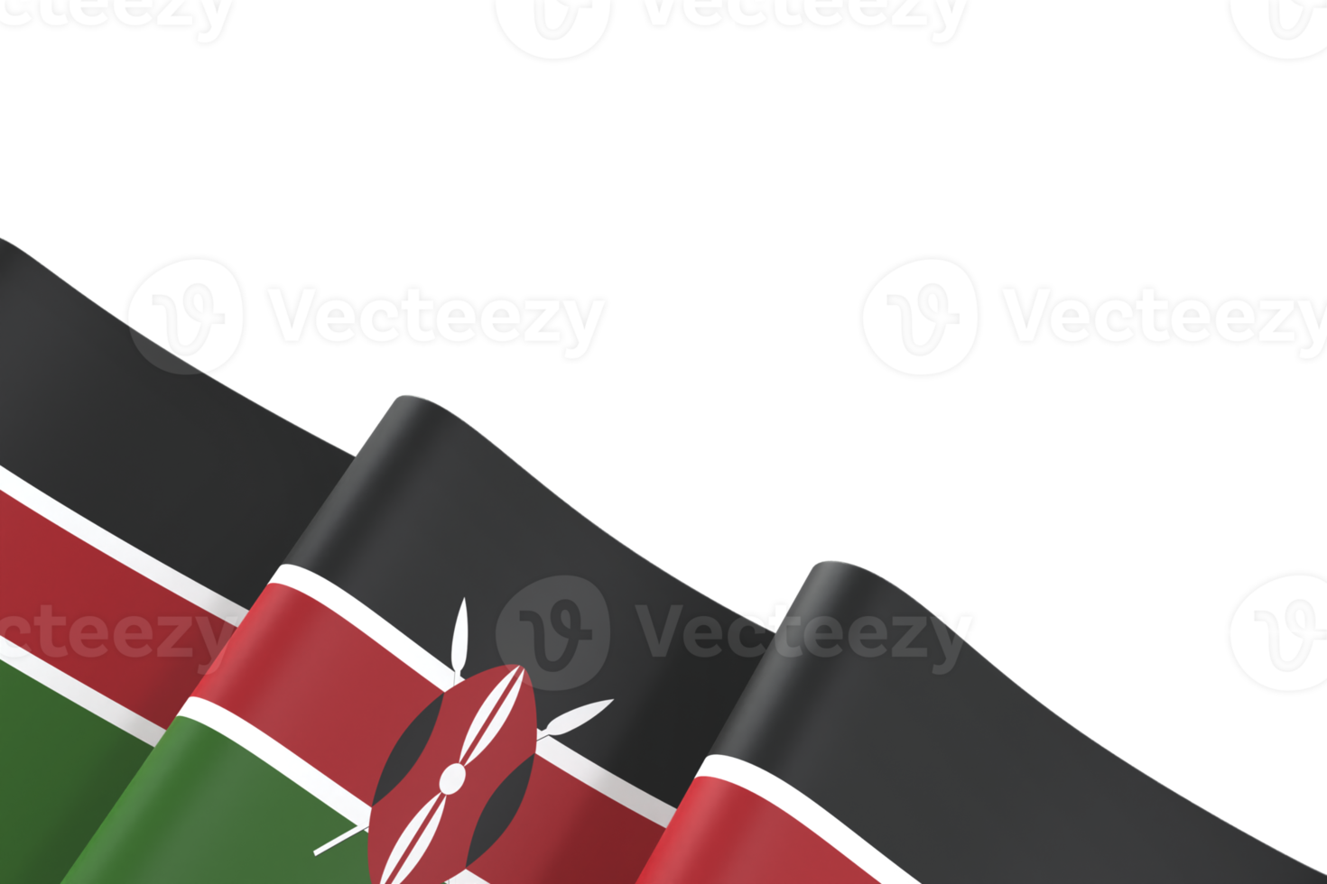 Kenia bandiera design nazionale indipendenza giorno bandiera elemento trasparente sfondo png