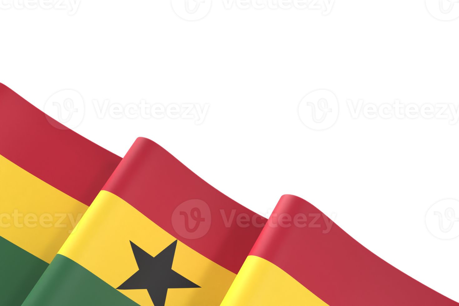 ghana flagga design nationell oberoende dag baner element transparent bakgrund png