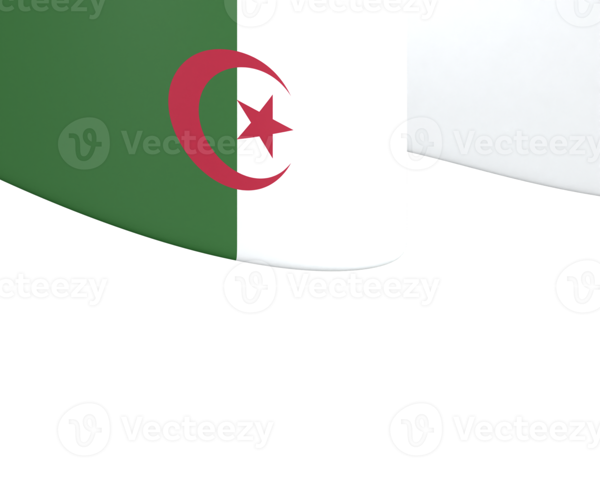 algerien flag design nationaler unabhängigkeitstag banner element transparenter hintergrund png