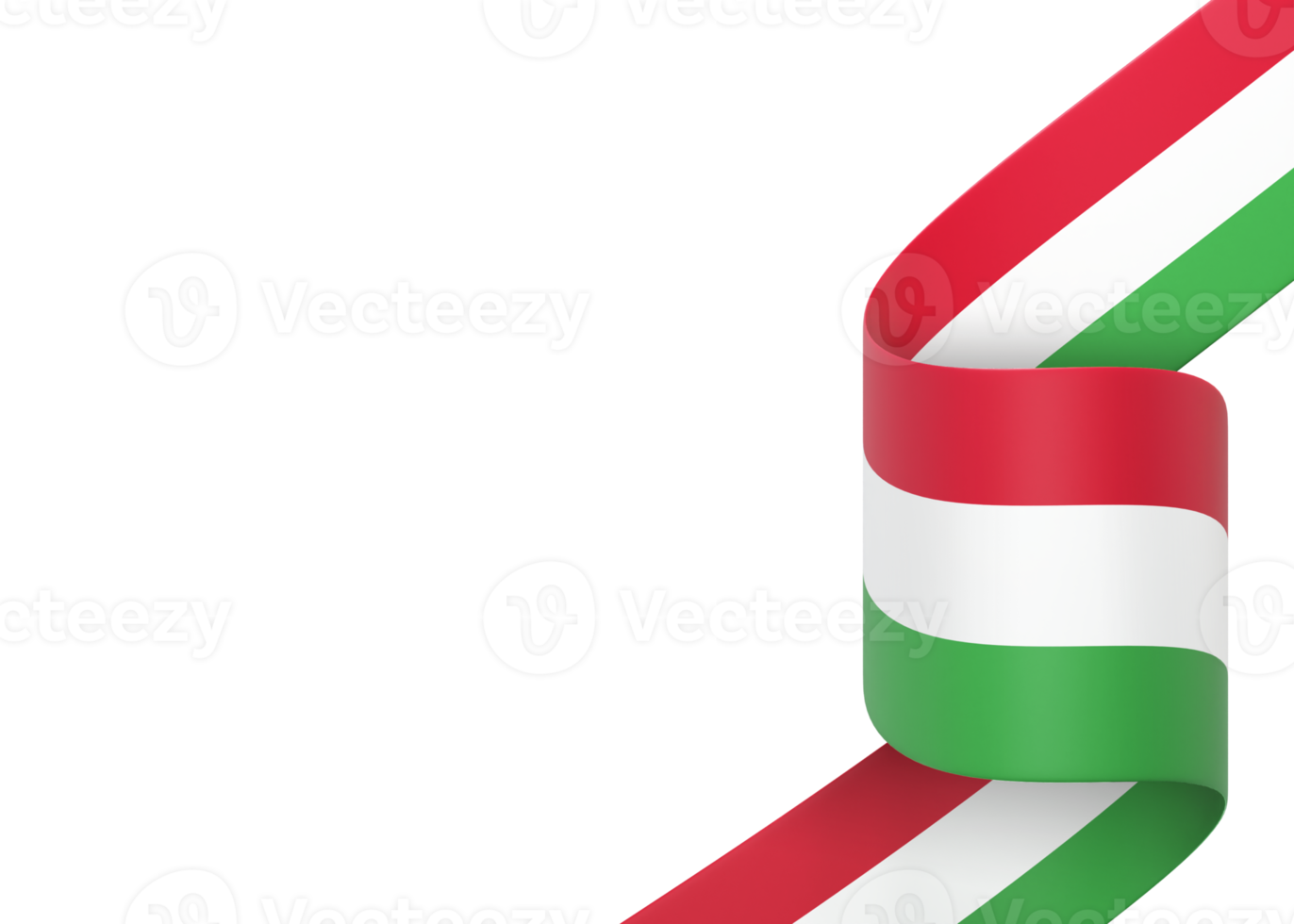 Hungary flag design national independence day banner element transparent background png