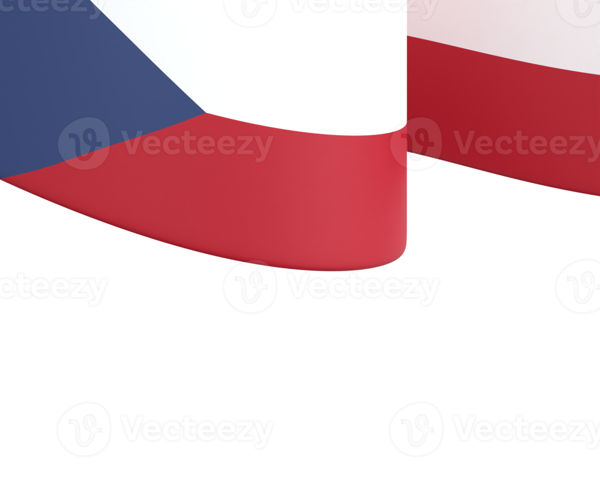 Tsjechisch republiek vlag ontwerp nationaal onafhankelijkheid dag banier element transparant achtergrond PNG