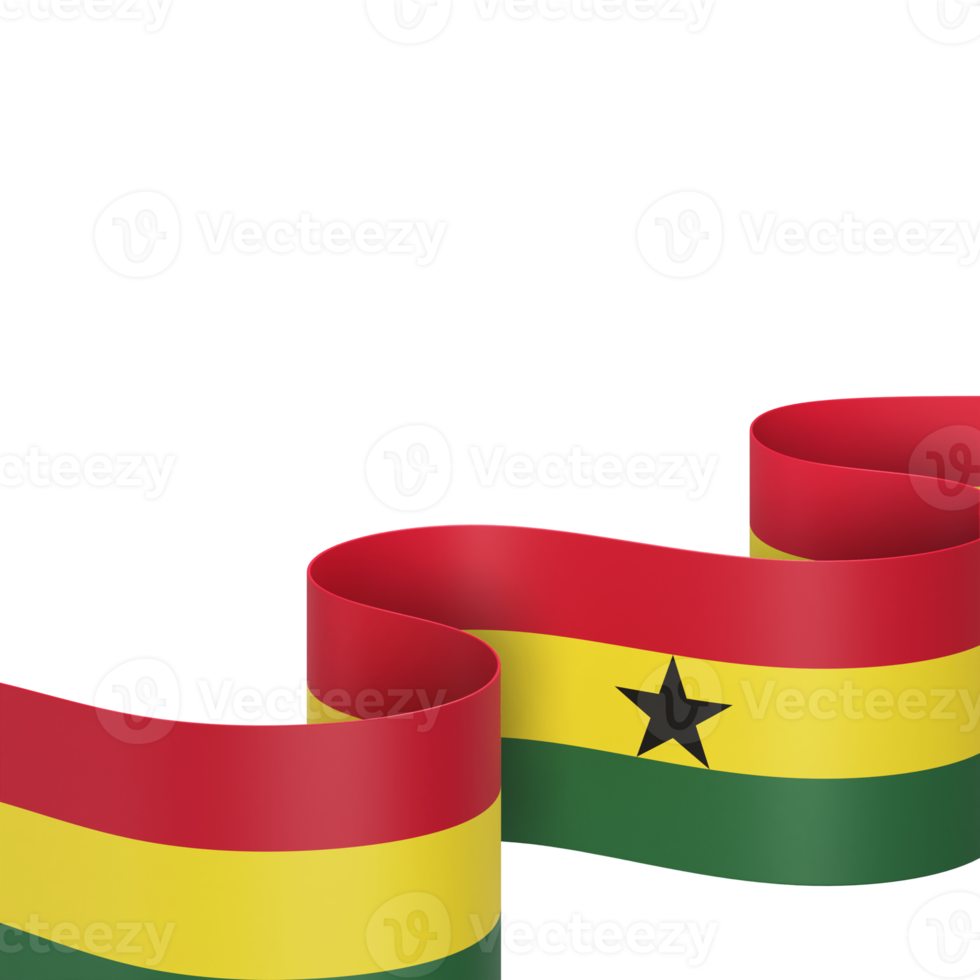 ghana flag design nationaler unabhängigkeitstag banner element transparenter hintergrund png