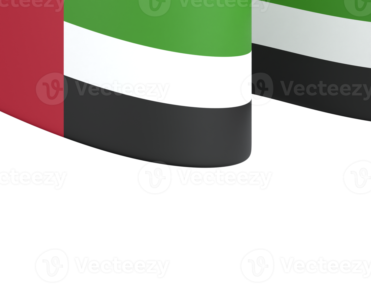 United Arab Emirates flag design national independence day banner element transparent background png