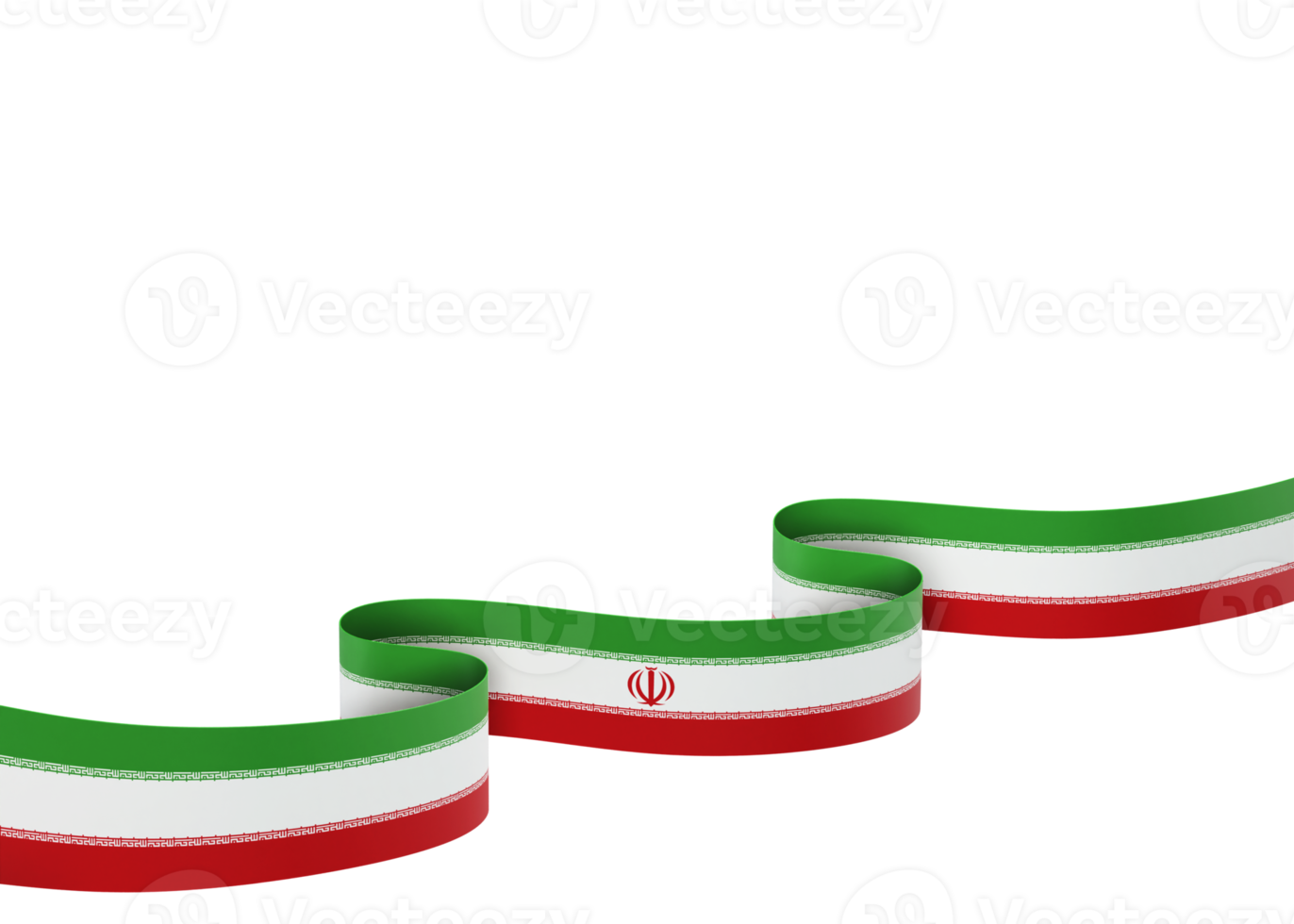 design de bandeira do irã dia da independência nacional elemento de banner fundo transparente png