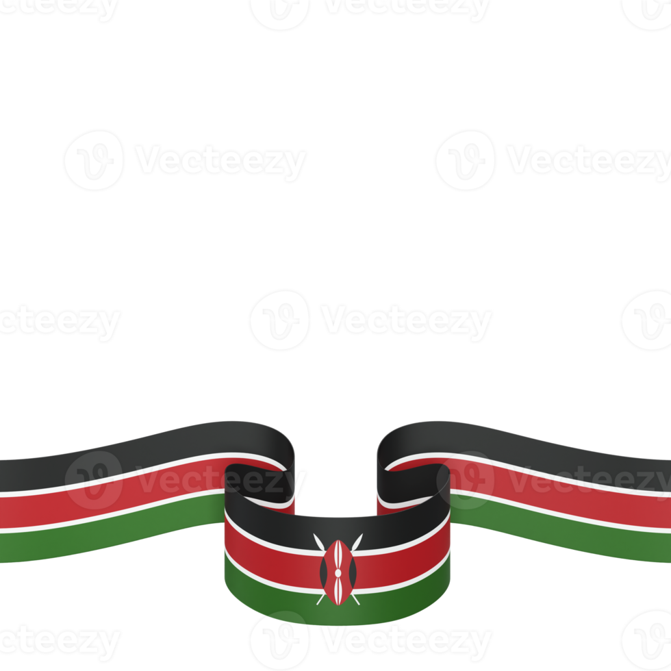 kenya flagga design nationell oberoende dag baner element transparent bakgrund png