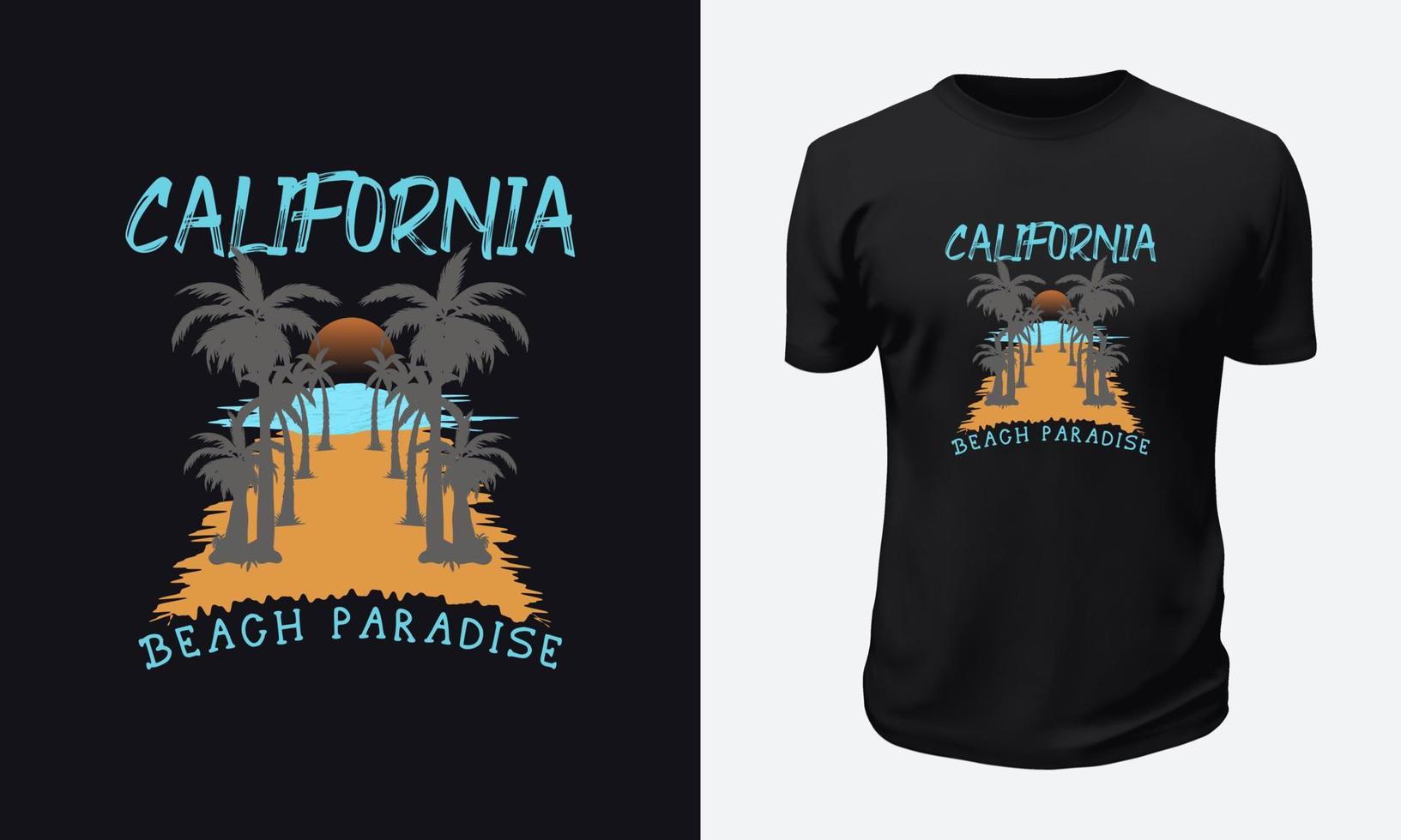 Summer and Beach T shirt Design vector