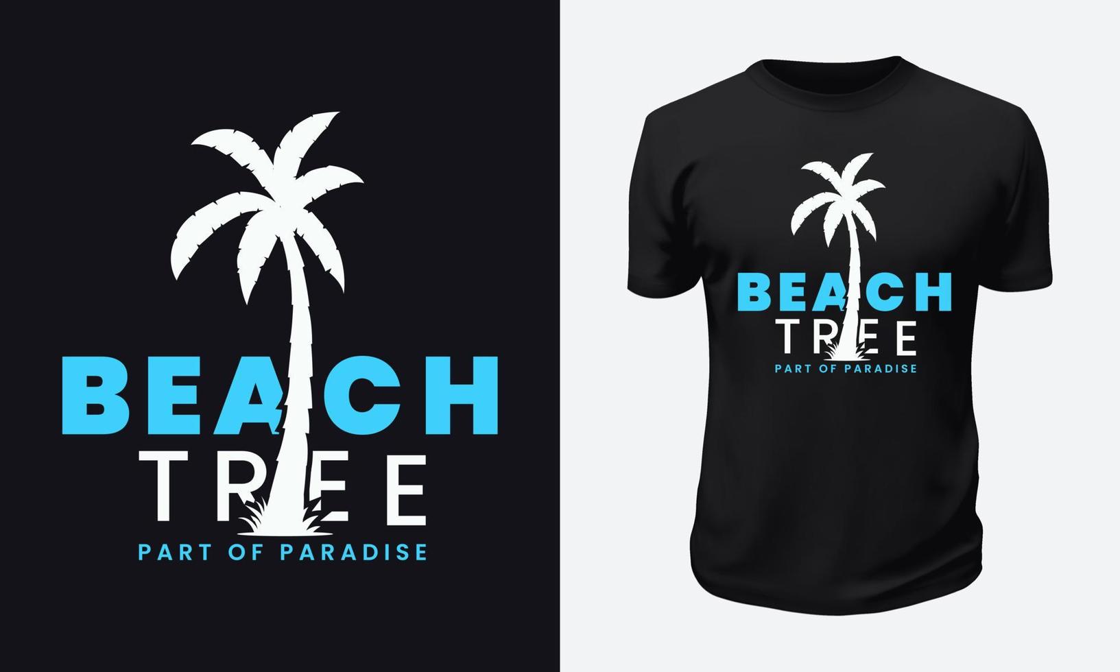 diseño de camiseta de verano y playa vector