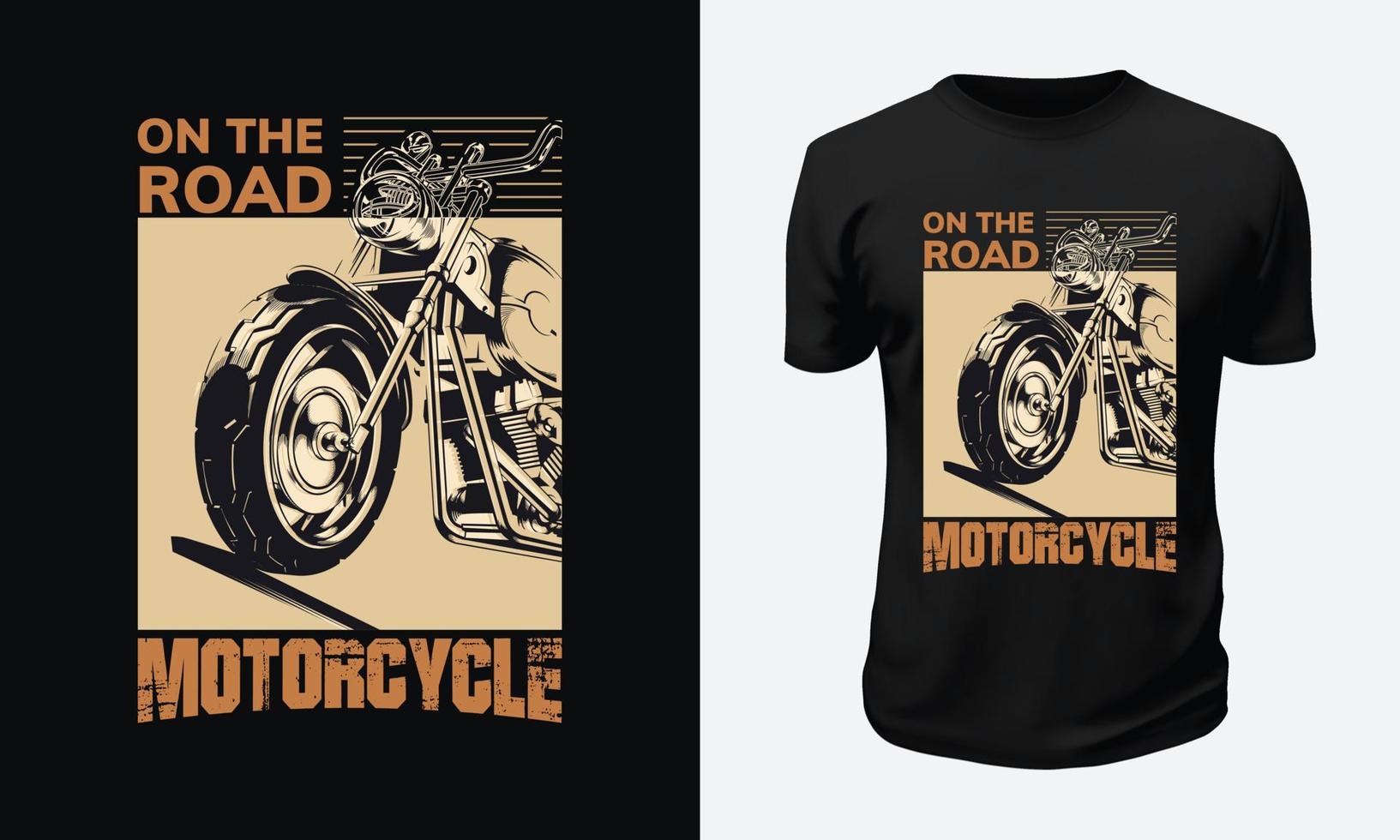 Motorcycle and Racing T shirt Design vector