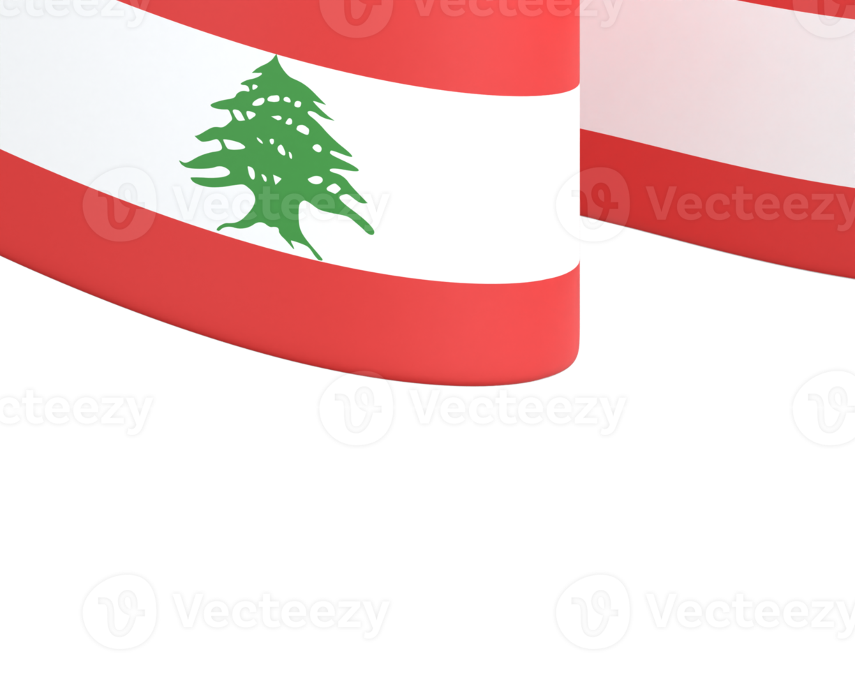 Libano bandiera design nazionale indipendenza giorno bandiera elemento trasparente sfondo png