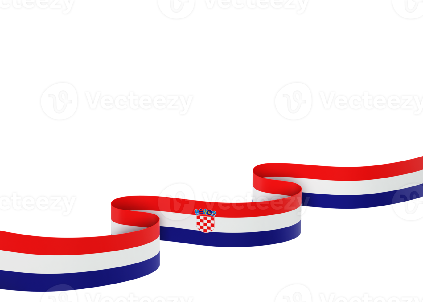 kroatien flagga design nationell oberoende dag baner element transparent bakgrund png