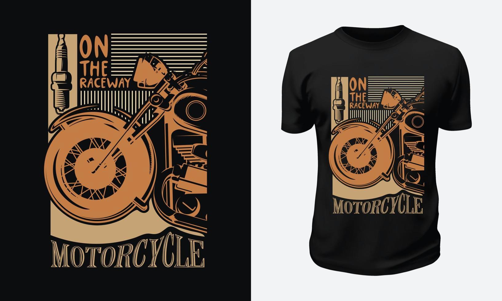 diseño de camisetas de motos y carreras vector