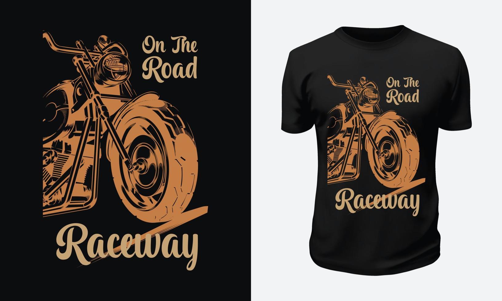 Motorcycle and Racing T shirt Design vector